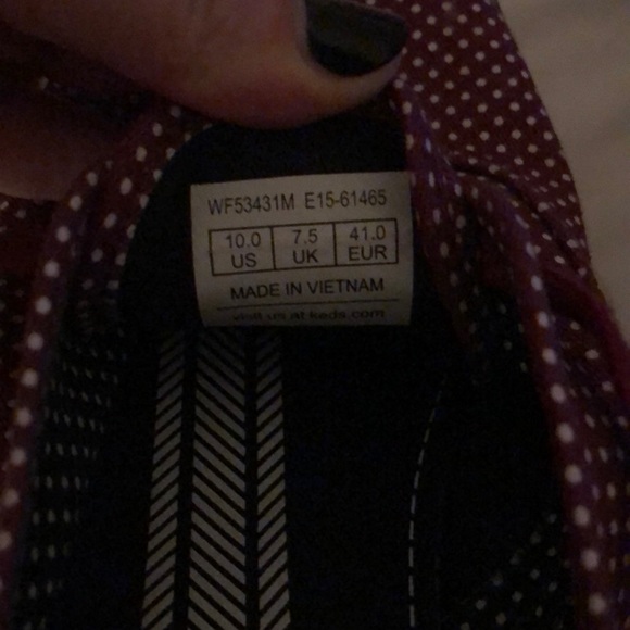 Keds - burgundy polka dots 💕 - Picture 4 of 5